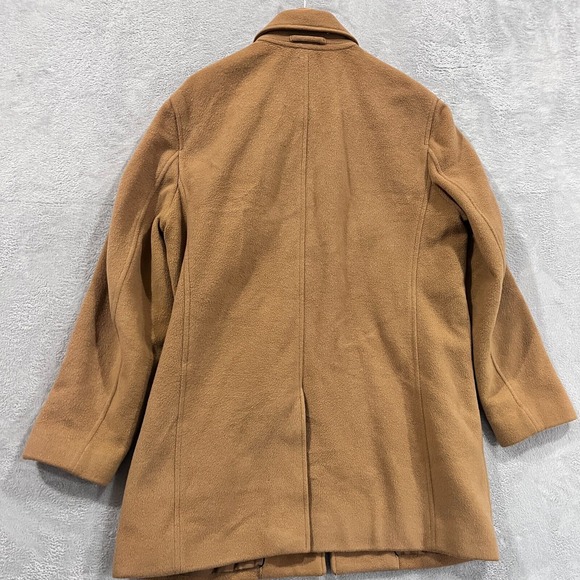 Banana Republic Peacoat‎ Men's Medium Coat Wool Cashmere Preppy - Picture 2 of 13